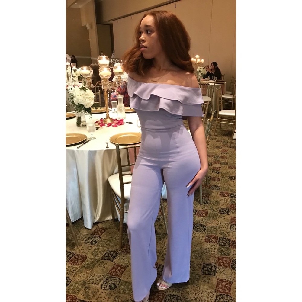 Ready To Ruffle Jumpsuit - Lavender